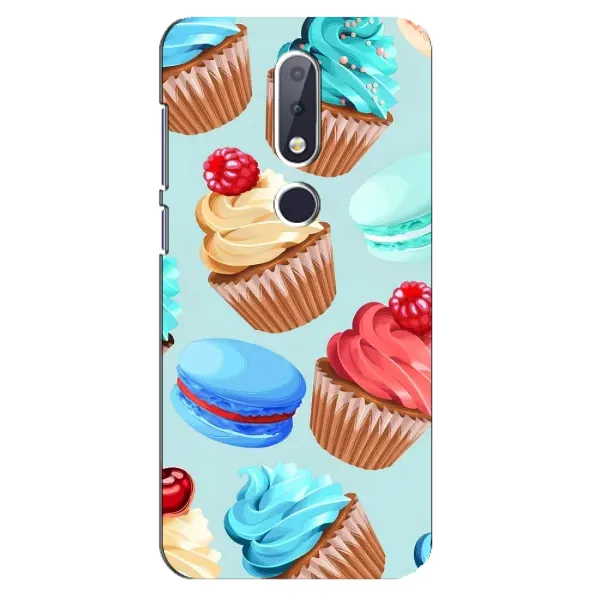 Чохол з принтом «Кексики» для Nokia 6.1 Plus Чохол з принтом «Кексики» для Nokia 6.1 Plus