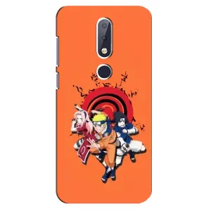 Naruto Anime Чохли для Нокіа 6,1 Плюс (AlphaPrint) (команда Наруто)