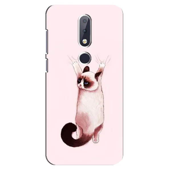 Чохол з принтом «Котик падає» для Nokia 6.1 Plus