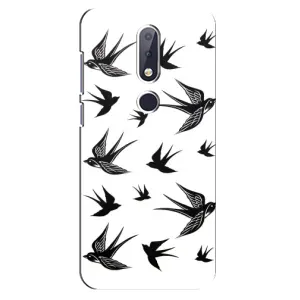 Чохол з пташками на Nokia 6.1 Plus (VPrint) (Ластівки)