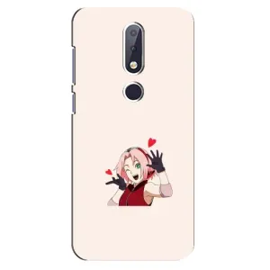 Чохли Персонажі Аніме Наруто для Nokia 6.1 Plus (AlphaPrint) (Лайк Сакура)