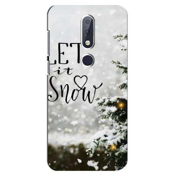 Чехол с принтом «Let it snow» для Nokia 6.1 Plus