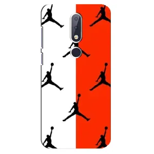 Чохли для Nokia 6.1 Plus - з картинкою JORDAN (AlphaPrint) (Лого Джордан)