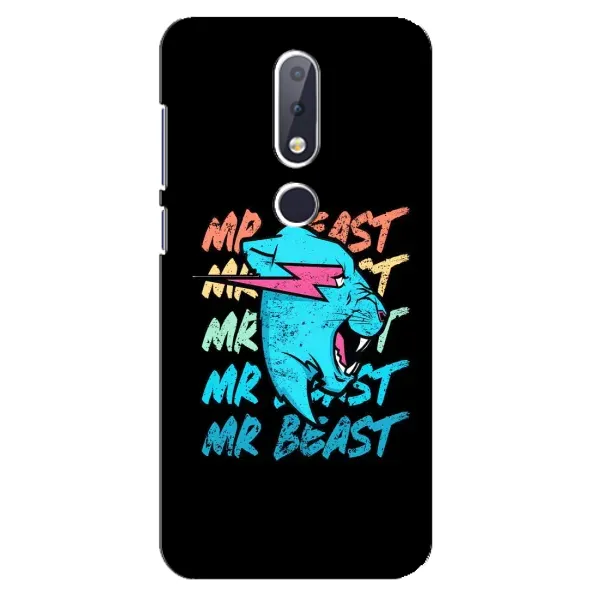 Чохол з принтом «logo Mr beast» для Nokia 6.1 Plus Чохол з принтом «logo Mr beast» для Nokia 6.1 Plus