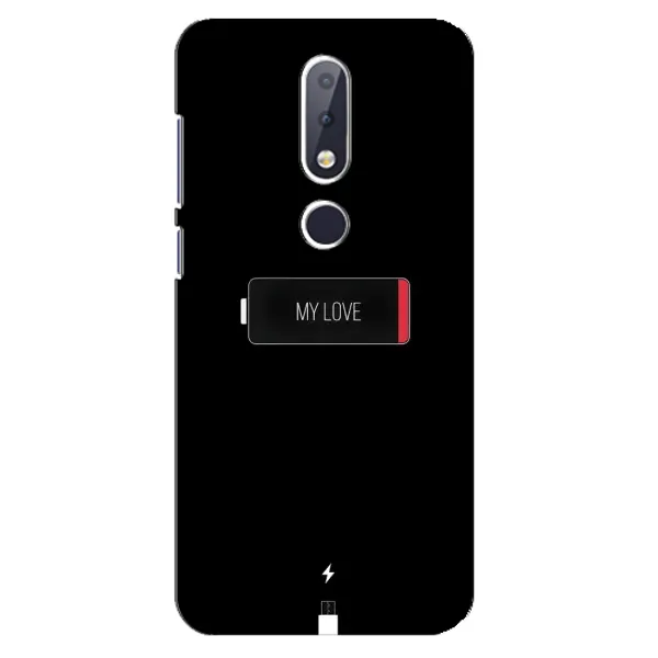 Чохол з принтом «Love battery» для Nokia 6.1 Plus