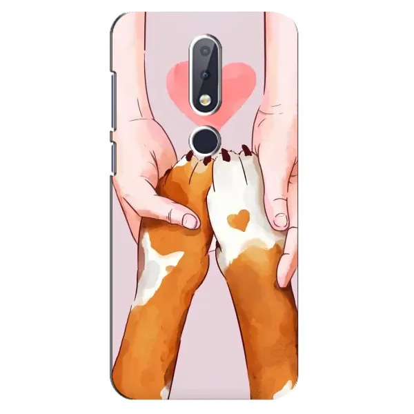 Чохол з принтом «Любовь до собак» для Nokia 6.1 Plus