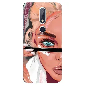 Чохол з друком для Nokia 6.1 Plus - (Мода) (AlphaPrint) (Макіяж)