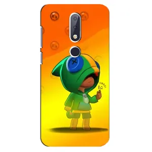 Чехол для Nokia 6.1 Plus Бравл Старс (VPrint) (Хлопчик Леон)