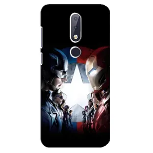 Чохли з героями Марвел Nokia 6.1 Plus (VPrint) (Марвел стайл)