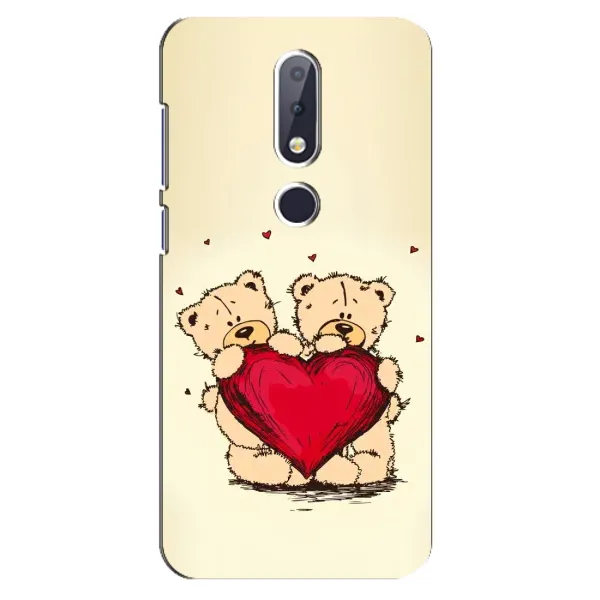 Чохол з принтом «Медвежата» для Nokia 6.1 Plus