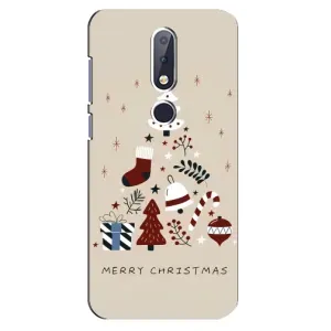 Різдвяні Чохли для Nokia 6.1 Plus (VPrint) (Merry Christmas)