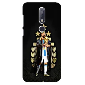Чохли для Nokia 6.1 Plus (Leo чемпіон) (AlphaPrint) (Мессі Король)
