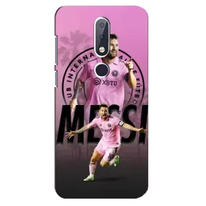 Чохли для Нокіа 6,1 Плюс - Лео Мессі Маямі (Messi Miami)