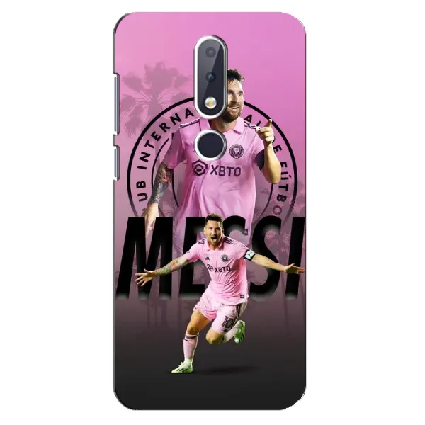 Чехол с принтом «Messi Miami» для Nokia 6.1 Plus