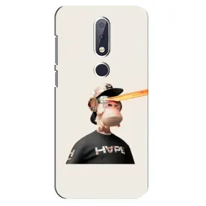 Чохли з Мавпами NFT для Nokia 6.1 Plus (AlphaPrint) (мавпа NFT в окулярах)