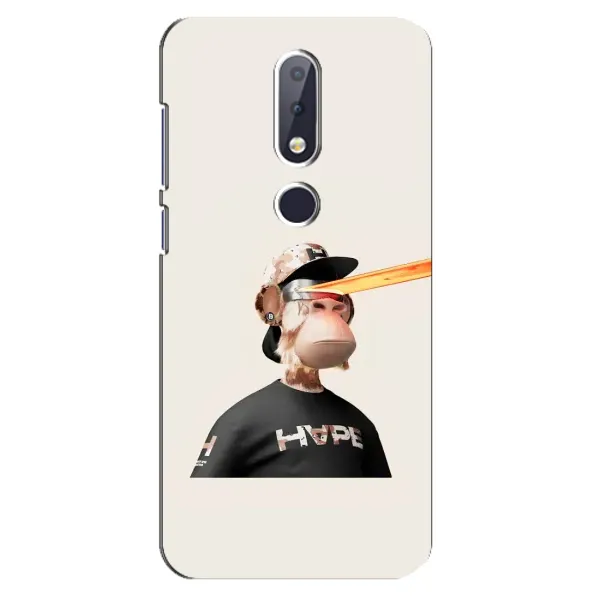 Чохол з принтом «мавпа NFT в окулярах» для Nokia 6.1 Plus