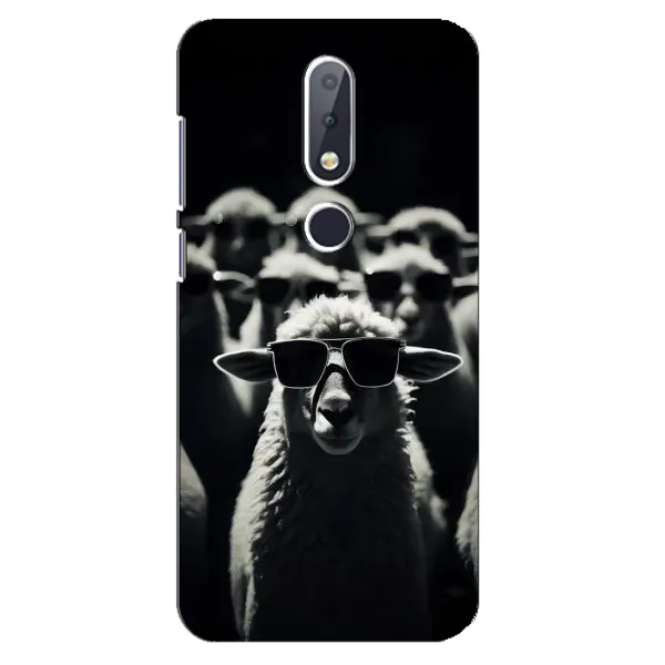 Чехол с принтом «Овечка в очках» для Nokia 6.1 Plus