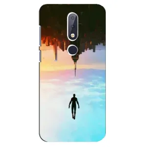 Чохол з людиною павуком для Nokia 6.1 Plus - (AlphaPrint) (Людина павук)