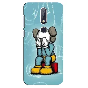 Чохли для Nokia 6.1 Plus - Bearbrick Louis Vuitton (PREMIUMPrint) (Плач Bearbrick)
