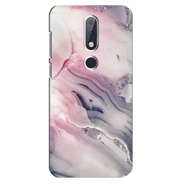 Чохол з принтом «Пурпурний Мрамор» для Nokia 6.1 Plus