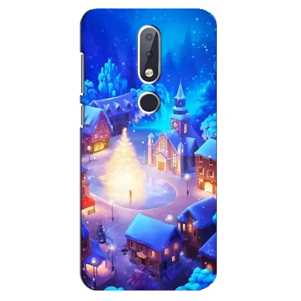 Чохол з принтом «Різдвяне місто» для Nokia 6.1 Plus