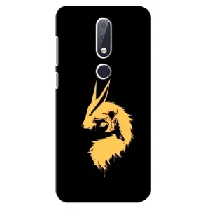 Naruto Anime Чохли для Нокіа 6,1 Плюс (AlphaPrint) (силует Курама Наруто)
