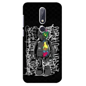Чохли для Nokia 6.1 Plus - Bearbrick Louis Vuitton (PREMIUMPrint) (Стиль Bearbrick)
