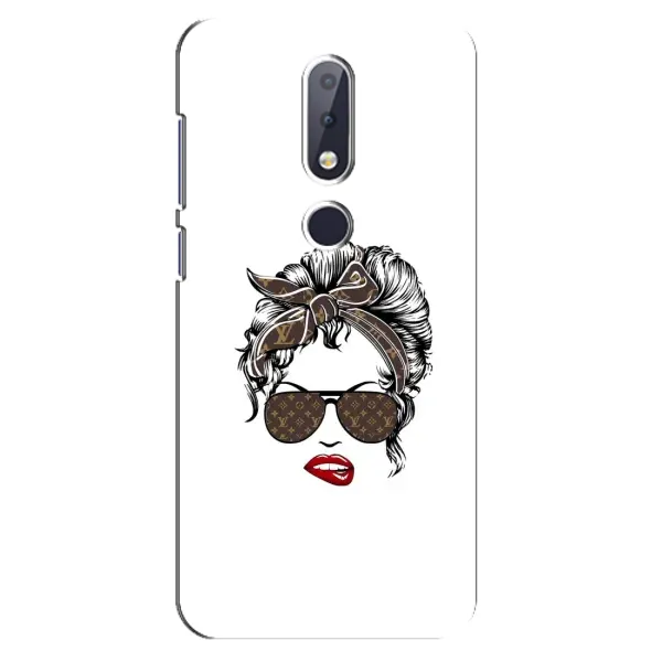Чохол з принтом «стильна з луі вітон» для Nokia 6.1 Plus