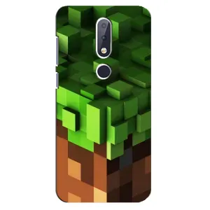 Чохол Майнкрафт на Nokia 6.1 Plus (AlphaPrint) Minecraft (текстура Майнкрафт)