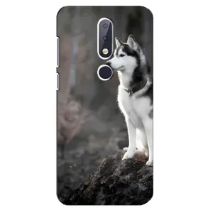 Чохол з Хаскі Nokia 6.1 Plus - (AlphaPrint) (Вірний собака)