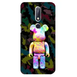 Чохли для Nokia 6.1 Plus - Bearbrick Louis Vuitton (PREMIUMPrint) (Яскравий Bearbrick)