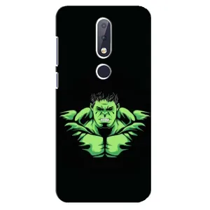 Чохли з героями Марвел Nokia 6.1 Plus (VPrint) (Зелений Халк)