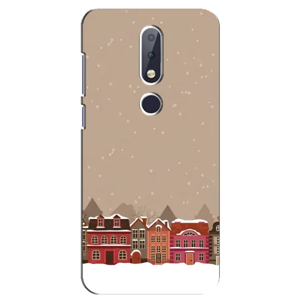 Чехол с принтом «Зимний город» для Nokia 6.1 Plus