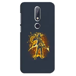 Naruto Anime Чохли для Нокіа 6,1 Плюс (AlphaPrint) (золотий Наруто)