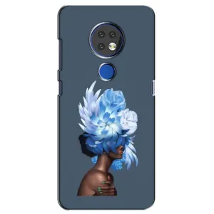 Чехлы (ART) Цветы на Nokia 6.2 (2019) (VPrint) (Квіти на голові)