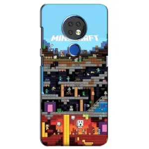 Чохол Майнкрафт на Nokia 6.2 (2019) (AlphaPrint) Minecraft (фон Minecraft)
