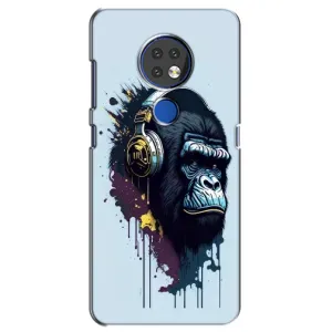 Чохол з Мавпами Nokia 6.2 (2019) - (AlphaPrint) (Горила в навушниках)