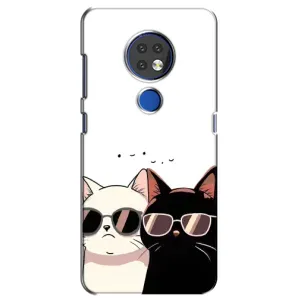 Чохол з малюнком кіт на Nokia 6.2 (2019) (Коти в окулярах)