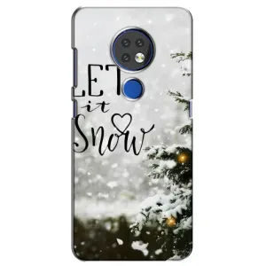 Новорічні, Святкові Чохли для Nokia 6.2 (2019) - 2024 год (Let it snow)