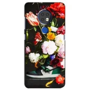 Бренднові Чохли для Nokia 6.2 (2019) - (PREMIUMPrint) (Nike цветы)