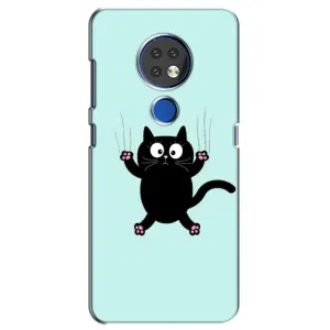Чохол з принтом для Nokia 6.2 (2019) (AlphaPrint) Модні коти (Падаючий кіт)