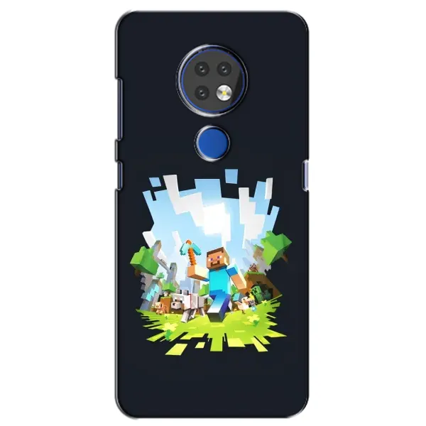 Чехол с принтом «персонажи Minecraft» для Nokia 6.2 (2019)