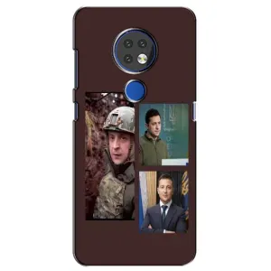 Чохол для Nokia 6.2 (2019) (AlphaPrint - с принтом Зеленського) (Президент)