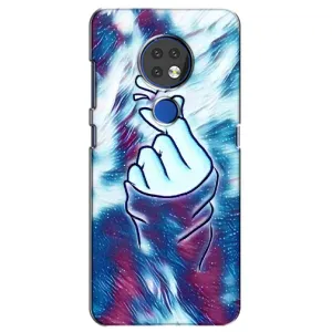 Чохол з принтом для Nokia 6.2 (2019) (AlphaPrint - Знак сердечка) (Радужне серце)