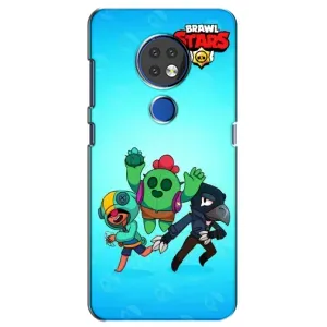 Чехлы Brawl Stars для Nokia 6.2 (2019) (AlphaPrint) (Тріо героїв)