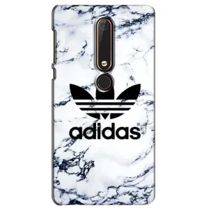 Чохли Адидас для Nokia 6 2018 (AlphaPrint) (Адідас на мраморі)