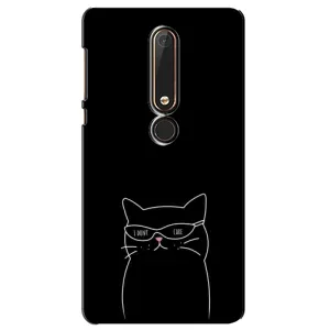 Чехол с принтом «Равнодушный кот» для Nokia 6 2018
