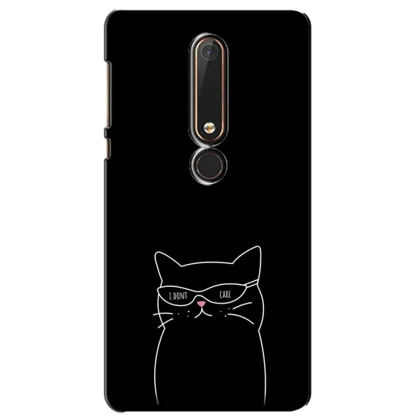 Чехол с принтом «Равнодушный кот» для Nokia 6 2018 Чехол с принтом «Равнодушный кот» для Nokia 6 2018