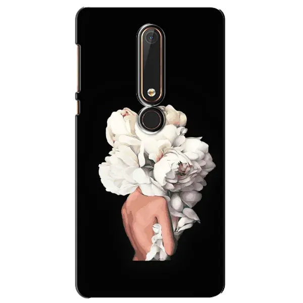 Чехол с принтом «Белые цветы» для Nokia 6 2018