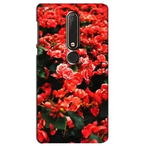 Чохли з квітами для Nokia 6 2018 (VPrint) (Квіти червоні)